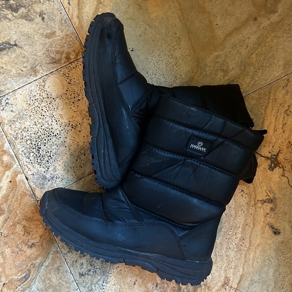 Magellan Outdoors Adults Black Snow Boots Men’s Sz 11 - Picture 5 of 9